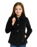 Girls Coat  Metallic Black